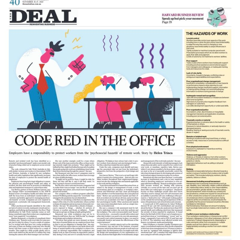 The Australian | Code red in the office